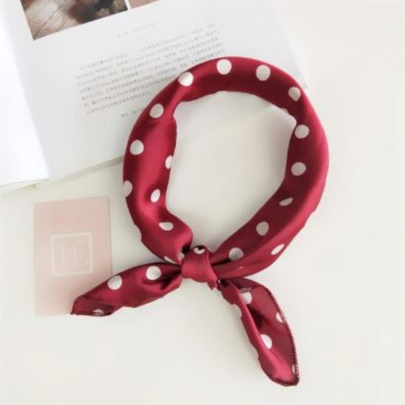 Accessories - Retro Polka Dot Head Band or Neck Scarf